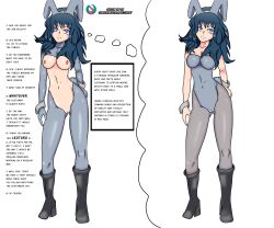 absurdres altered_perception blue_hair bottomless breasts bunny_ears bunny_girl bunnysuit byleth_eisner caption caption_only cuffs empty_eyes fake_animal_ears fake_tail female_only femdom femsub fire_emblem fire_emblem_three_houses happy_trance idpet illusion leotard manip nintendo nude pussy reverse_bunnysuit socks solo text topless unaware 