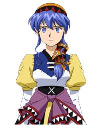 blue_hair empty_eyes expressionless female_only femsub long_hair luna_noa lunar_(game) magic screenshot solo standing standing_at_attention