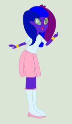 animated animated_eyes_only animated_gif blue_hair boots bracelet clothed female_only femsub galaxy_star kaa_eyes leaning_forward multicolored_hair my_little_pony open_mouth original purple_hair purple_skin ring_eyes shirt simple_background skirt smile standing tagme