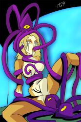  blonde_hair bottomless brain_injection breasts cheetara drool elf_ears femsub hypnotic_tentacle large_breasts long_hair monster nude parasite pussy runny_makeup sex spiral_eyes stomach_bulge symbol_in_eyes tears tentacle_in_mouth tentacle_sex tentacles thundercats topless traumwelt vaginal western 