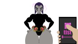 animated animated_gif cell_phone dc_comics hypnotic_app purple_eyes raven teen_titans