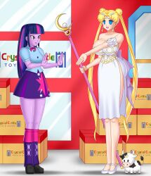  blonde_hair blue_eyes bluebullpen breasts cleavage empty_eyes equestria_girls female_only femdom femsub happy_trance high_heels huge_breasts long_hair multicolored_hair multiple_girls my_little_pony original purple_eyes sailor_moon sailor_moon_(series) straight-cut_bangs tiny_cow_(blessedbycows) twilight_sparkle twintails very_long_hair 