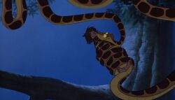 black_hair coils disney feet jungle kaa manip mowgli sleeping smile snake the_jungle_book