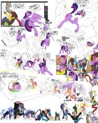  animals_only comic corruption cum cum_in_mouth cum_on_face daybreaker dialogue discord drool femdom femsub futanari glowing_eyes horse kneeling maledom mind_break my_little_pony nightmare_moon open_mouth penis queen queen_chrysalis shattered_will_(art_pack) speech_bubble sunny_starscout tagme text thought_bubble transformation twilight_sparkle unicorn_girl wings 