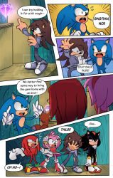  amy_rose bastion_the_hedgehog before_and_after boots brown_eyes brown_hair clothed comic dress echidna_boy eyelashes fox_boy furry gloves green_eyes hedgehog_boy hedgehog_girl knuckles_the_echidna miles_tails_prower multiple_boys perryrat24 purple_eyes red_eyes shadow_the_hedgehog shoes sonic_the_hedgehog sonic_the_hedgehog_(series) text 