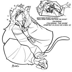  cat_boy cat_ears dazed drool feet foot_focus foot_licking foot_worship furry inuyasha inuyasha_(series) kimberco licking male_only malesub ring_eyes text tongue tongue_out transformation 