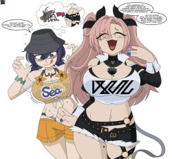 belle_(zenless_zone_zero) dez dez_a_sketch navel nicole_demara parasite zenless_zone_zero