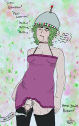 antenna choker color drool forced_orgasm green_hair happy_trance helmet penis penis_milking solo spiral_eyes tech_control text thighhighs transfem transgender_identity waterwitch94