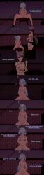  absurdres animal_ears awakening bikini bikini_bottom bikini_top blue_hair body_writing breasts confused dannos dialogue english_text female_only femdom femsub finger_snap furina_(genshin_impact) genshin_impact grey_hair lynette_(genshin_impact) multiple_girls multiple_subs nipples nude pink_eyes restrained scared short_hair text white_hair 