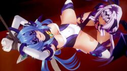  3d alternate_color_scheme alternate_costume animated armpits arms_above_head azalyn bed blue_hair bondage boots bouncing_breasts breath censored cleavage corruption crotch_tattoo drool empty_eyes female_only femdom femsub fingering gloves hair_ornament kneeling koikatsu! kouyoku_senki_exs-tia large_breasts leotard long_hair marina_katsuragi masturbation moawi1 multiple_girls open_mouth opera_gloves orgasm purple_hair pussy_juice red_eyes rope spread_legs squatting squirting tan_skin tattoo tech_control thighhighs tongue tongue_out very_long_hair video visor wings 