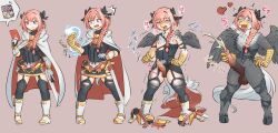 astolfo_(fate/grand_order) beak before_and_after belt bird_boy boots braid cape cum drool erection fate_(series) furry gryphon gryphon_boy hair_ornament hair_ribbon happy_trance hooves hypnotic_clothing long_hair male_only malesub masturbation mokushi-c3 non-human_penis open_mouth orgasm penis pink_hair ribbon spiral_eyes sword symbol_in_eyes tail_growth tears text thighhighs torn_clothes transformation wings