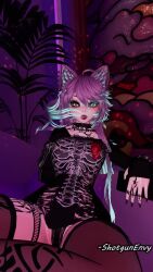 3d before_and_after bikini blue_hair breath cat_ears cat_girl chair collar dildo eyeshadow femsub finger_snap fishnets happy_trance large_breasts lipstick long_nails masturbation multicolored_hair nipples nude orgasm phone piercing purple_hair restrained ring shotgunenvy solo sound spiral tattoo tech_control vaginal video visor voice_acted vrchat wrist_band