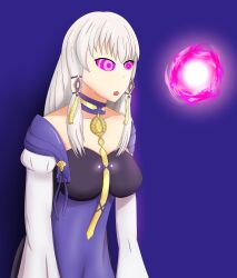  dazed female_only femsub fire_emblem fire_emblem_three_houses hypnotic_orb large_breasts long_hair lysithea_von_ordelia nintendo orb ring_eyes simple_background soex solo standing white_hair 