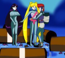  bondage corruption dressing fundoshi mugenbine music nude red_eyes sailor_mars sailor_moon sailor_moon_(series) transformation 