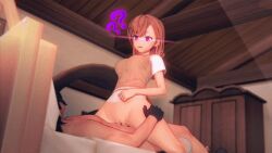 3d a_certain_scientific_railgun animated animated_gif breasts brown_hair censored confused cowgirl_position dead_source dollhouse femsub glowing_eyes maledom mikoto_misaka open_mouth pink_eyes pussy sex short_hair socks sweater vaginal