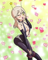 bappy_(hypnolandom) cleavage female_only femdom femsub happy_trance leve_(world_flipper) mythkaz original possession tagme world_flipper