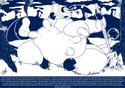  breath english_text erect_nipples femsub glasses heart_eyes horns huge_nipples hypnotic_food miltank monochrome nintendo nipples outdoors pokemon pokemon_(creature) pokemon_gold_silver_and_crystal stormdragonblue sweat symbol_in_eyes tail text weight_gain 