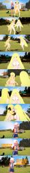  absurdres angry black_eyes blonde_hair blue_eyes breasts censored clothed cynthia dialogue english_text female_only femdom femsub hair_covering_one_eye long_hair lusamine mad_jacks milf multiple_girls multiple_subs nintendo nipples nude pink_hair pokeball pokemon pussy scared short_hair spanking text 
