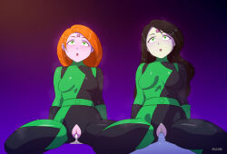  cum cum_in_pussy femsub green_eyes kim_possible kim_possible_(series) long_hair multiple_girls multiple_subs orange_hair penis rind_rin00 sex shego tech_control vaginal 