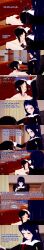  absurdres angry aware black_hair body_control breasts clothed collar cum cum_on_face cunnilingus dialogue english_text female_only femdom femsub kaguya-sama_love_is_war kaguya_shinomiya long_hair multiple_girls nipples nude orgasm red_eyes school_uniform short_hair text yuri zenin1 