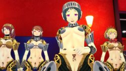  3d aegis_(persona) breasts fuuka_yamagishi mitsuru_kirijo persona_(series) persona_3 robot robotization yukari_takeba 