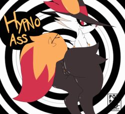  animated animated_gif anus bottomless braixen female_only femdom furry hat looking_at_viewer nintendo nude pokemon ponporio pov pov_sub pussy solo spiral_background tagme text topless witch witch_hat 