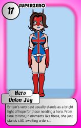 femsub isankura leotard original spiral_eyes super_hero tagme text union_jay_(isankura)