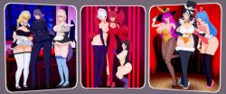 anno_(anno) black_hair bunny_ears bunny_girl bunnysuit ereme_(bobbette) female_only femdom femsub jasmine_(anno) jasmine_(nettleseeds) maid maid_headdress mina_morgan_(somebodyiusedtohypno) mistress_velai_(darknessneon/penken) multiple_doms multiple_girls multiple_subs natasha_hinoa_(anno) original red_hair roxanne_(mind_and_magic) thehguy vala_(anno) veronica_nightingale_(majinsfw) white_hair