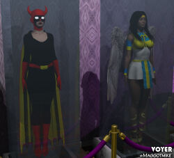  display female_only femsub maggotmike original she-devil_(maggot_mike) super_hero voyer winged_woman_(maggot_mike) 