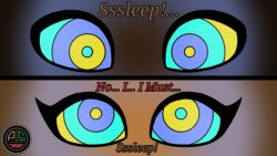  animated animated_gif comic dark_skin disney femsub genderswap hypnotic_eyes kaa kaa_eyes maledom mowgli ordeper_arts resisting sleepy snake text the_jungle_book 
