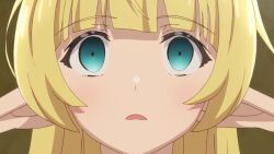 blonde_hair blue_eyes breasts elf_ears empty_eyes expressionless female_only femsub how_not_to_summon_a_demon_lord open_mouth screenshot shera_l._greenwood