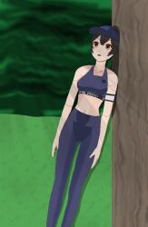  absurdres andi_(siren&#039;s_call) black_hair brown_eyes cap catalepsy clothed dazed empty_eyes esbypno female_only femsub navel open_mouth ponytail siren&#039;s_call solo 