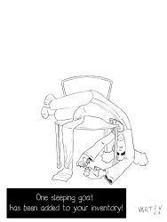  chair female_only furry gameplay_mechanics goat_girl humor meme non-human_feet paws robe sleeping solo toriel_dreemurr undertale vartivnia 