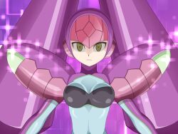  corruption empty_eyes k0n0n luna_platz megaman_(series) megaman_star_force naga_girl possession queen_ophiuca sequence snake_girl transformation 