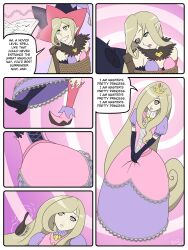 blonde_hair comic drool female_only femsub hair_growth instant_loss jesturia long_hair magilou_(tales) mantra opera_gloves princess princessification small_breasts spiral_eyes tagme tales_of_(series) tales_of_berseria text very_long_hair 