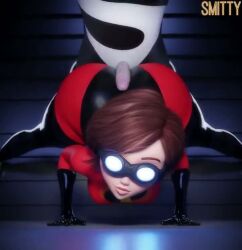  3d animated ass bodysuit brown_hair buttjob cheating clothed disney elastigirl faceless_male femsub goggles helen_parr heterosexual huge_ass maledom milf netorare penis pixar short_hair smitty34 super_hero syndrome the_incredibles tight_clothing video 