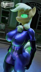 3d abs angry applejack blender blonde_hair bodysuit corruption erect_nipples_under_clothes expressionless female_only femsub furry gloves glowing_eyes green_eyes green_sclera large_ass large_breasts long_hair muscle_girl my_little_pony opera_gloves orange_skin signature solo standing supercasket thighhighs tight_clothing