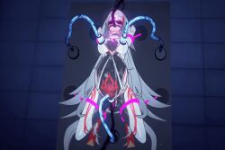 3d anal animated animated_gif arms_above_head blindfold bodysuit character_request control_indicator cosplay crotch_tattoo double_penetration energy_drain fei_(koikatsu!) force_feeding gag genderswap grey_hair koikatsu! lactation milk milking milking_machine personification pregnant restrained spread_legs straight-cut_bangs tubes ultraman vaginal very_long_hair zenless_zone_zero