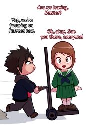  digimon disguised_hypnotist femsub happy_trance jacket kari_kamiya maledom original school_uniform tagme text 