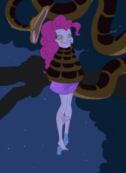  barefoot carnifex coils curly_hair dead_source disney equestria_girls feet femsub hanging_down happy_trance hypnotic_eyes kaa kaa_eyes long_hair my_little_pony panties personification pink_hair pinkie_pie pussy_juice snake socks the_jungle_book underwear 