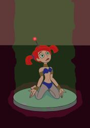 antenna cowledman dancer disney femsub green_eyes happy_trance harem_outfit kim_possible kim_possible_(series) kneeling red_hair sketch spread_legs tech_control traditional twintails western