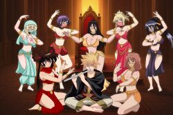 akeno_himejima complex_background dancing devil_hunter_yohko disney fate/apocrypha flute gundam_unicorn hanabi_hyuuga happy_trance harem harem_outfit high_school_dxd hypnotic_music kingdom_hearts kurotaka911 large_breasts marida_cruz mordred_(fate) namine naruto_(series) purple_eyes roxas spiral_eyes wink xion_(kingdom_hearts) yohko_mano