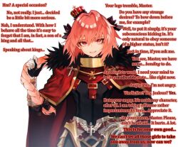 androgynous armor astolfo_(fate/grand_order) caption crown empty_eyes fate/grand_order fate_(series) jewelry looking_at_viewer male_only maledom malesub manip pokan pov pov_sub smile sword t323_(manipper) text trap yaoi