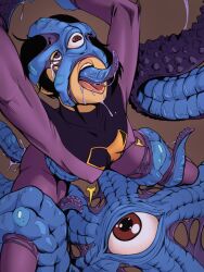  alien all_the_way_through anal androgynous androgynous_dom black_hair dc_comics femsub jayna kyder monster parasite sex short_hair starro super_hero tentacle_in_mouth tentacles torn_clothes western wonder_twins 