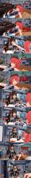 absurdres brown_eyes brown_hair chicken_dance chicken_pose clothed cum cum_in_mouth dialogue dildo empty_eyes english_text expressionless female_only femdom femsub girls_frontline long_hair mad_jacks mp7_(girls_frontline) multiple_girls nude open_mouth red_hair sex_toy short_hair strap-on text tongue tongue_out type_97_(girls_frontline) white_eyes whitewash_eyes