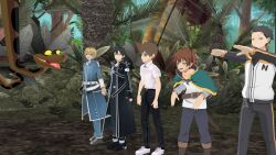  3d black_eyes black_hair brown_hair clothed complex_background crossover disney eugeo glasses happy_trance harem hypnotized_walking ijiranaide_nagatoro-san jungle kaa kaa_eyes kazuma_satou kono_subarashii_sekai_ni_shukufuku_wo! male_only maledom malesub mmd multiple_boys multiple_subs naoto_hachioji natsuki_subaru open_mouth outdoors re:zero_starting_life_in_another_world short_hair smile snake sword_art_online texasnerd the_jungle_book trees yellow_sclera zombie_walk 