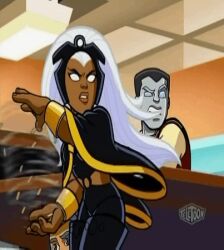  animated animated_gif breasts dark_skin dazed expressionless femsub long_hair maledom malesub marvel_comics open_mouth spiral_eyes standing standing_at_attention storm super_hero super_hero_squad symbol_in_eyes white_hair whitewash_eyes 