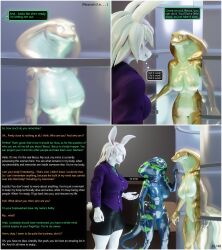  3d alien amnesia becca_(thalarynth) bunny_girl caption comic dialogue furry kathy_(thalarynth) manip memory_alteration original possession scalie snake_girl speech_bubble stasis_tank tammy_(thalarynth) text thalarynth_(manipper) thought_bubble 