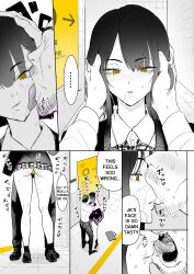 altered_perception ass beard clothed comic drool femsub hand_on_another's_cheek hand_on_head hard_translated kissing malesub miniskirt multiple_subs mustache panties pants parody preview right_to_left ring_eyes shoes short_hair single_hair_bun skirt sub_on_sub sweat symbol_in_eyes the_exit_8 translated underwear velzhe yellow_eyes