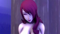  3d amateurthrowaway animated animated_gif asphyxiation bottomless breasts cleavage coils dazed female_only femsub happy_trance kaa_eyes large_breasts long_hair mitsuru_kirijo nipples nude open_mouth persona_(series) persona_3 red_hair smile snake source_filmmaker spiral_eyes symbol_in_eyes tongue topless 